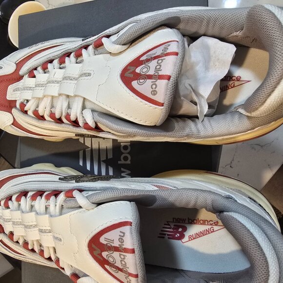 Men’s New Balance 1000 “Sea Salt” Astro Dust Size 10 White Red (M1000CB) NEW - Picture 7 of 9